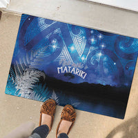 NZ Maori Matariki Scenery Rubber Doormat Galaxy Sky