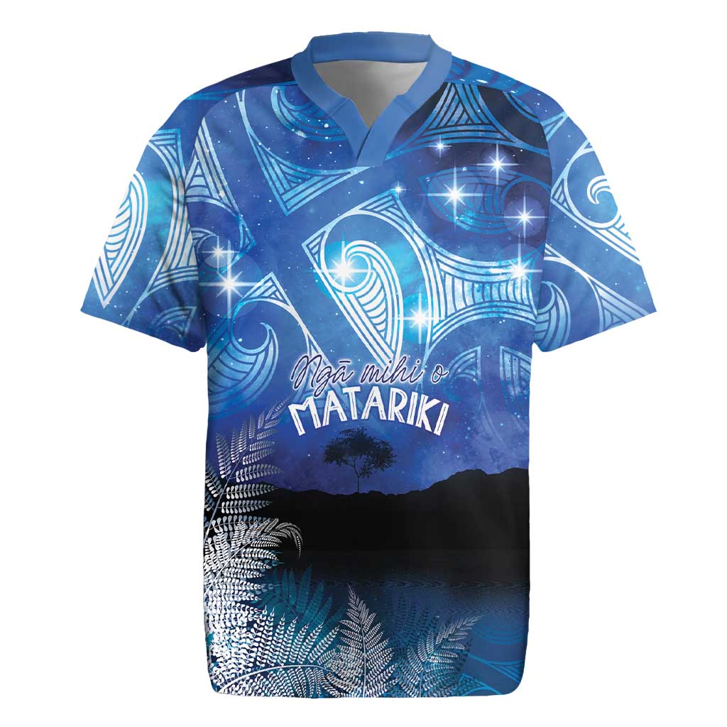 NZ Maori Matariki Scenery Rugby Jersey Galaxy Sky