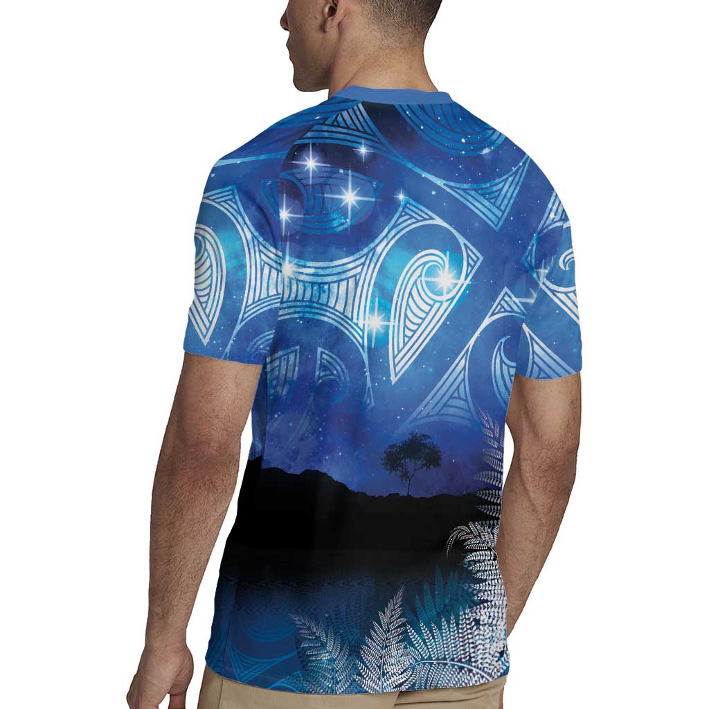 NZ Maori Matariki Scenery Rugby Jersey Galaxy Sky