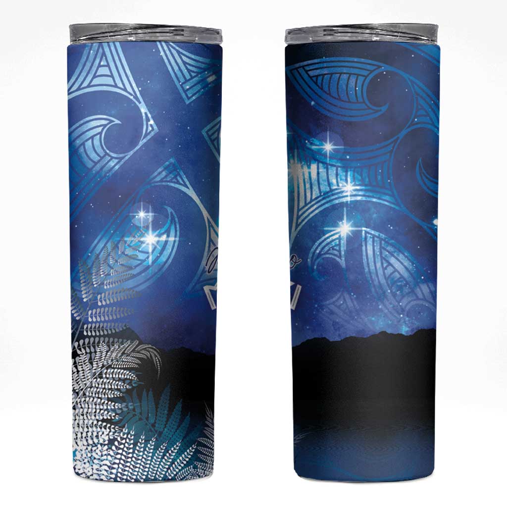 NZ Maori Matariki Scenery Skinny Tumbler Galaxy Sky