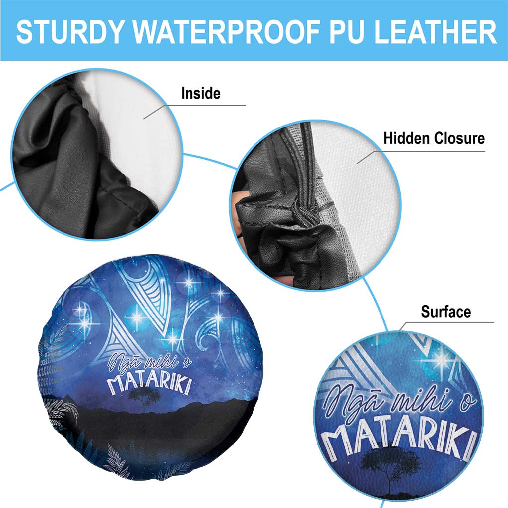 NZ Maori Matariki Scenery Spare Tire Cover Galaxy Sky