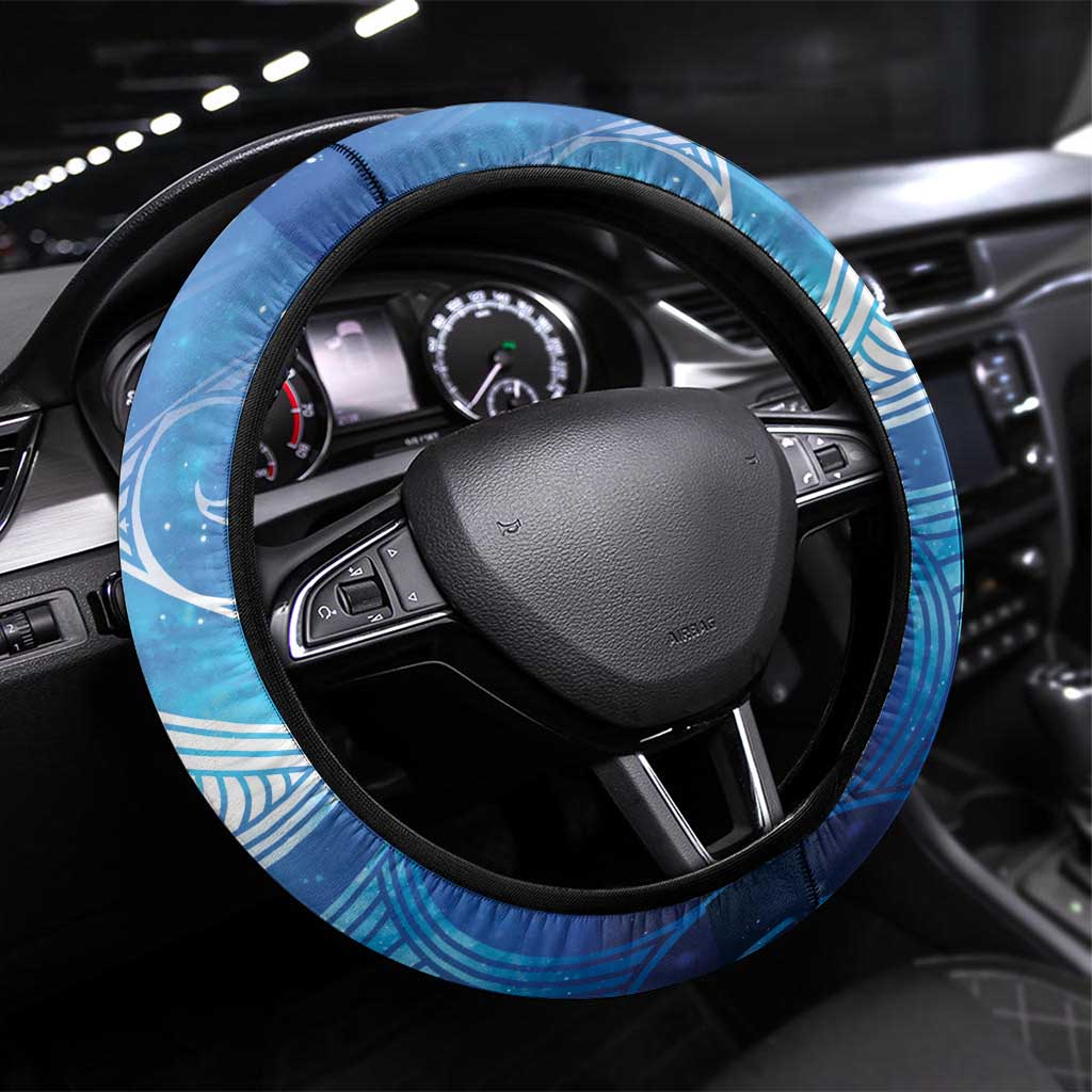 NZ Maori Matariki Scenery Steering Wheel Cover Galaxy Sky LT7 Universal Fit Galaxy - Polynesian Pride