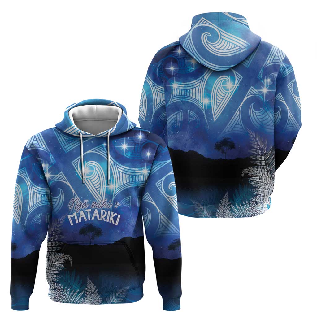 NZ Maori Matariki Scenery Zip Hoodie Galaxy Sky LT7 - Polynesian Pride