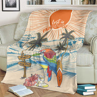 Christmas In July - Hawaii Retro Blanket Lost In Parrot-dise