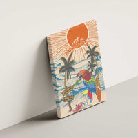 Christmas In July - Hawaii Retro Canvas Wall Art Lost In Parrot-dise