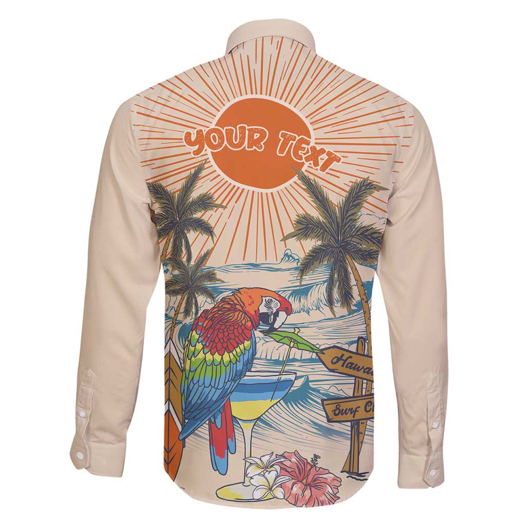 Personalized Christmas In July - Hawaii Retro Family Matching Tank Maxi Dress and Hawaiian Shirt Lost In Parrot-dise