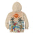 Personalized Christmas In July - Hawaii Retro Kid Hoodie Lost In Parrot-dise