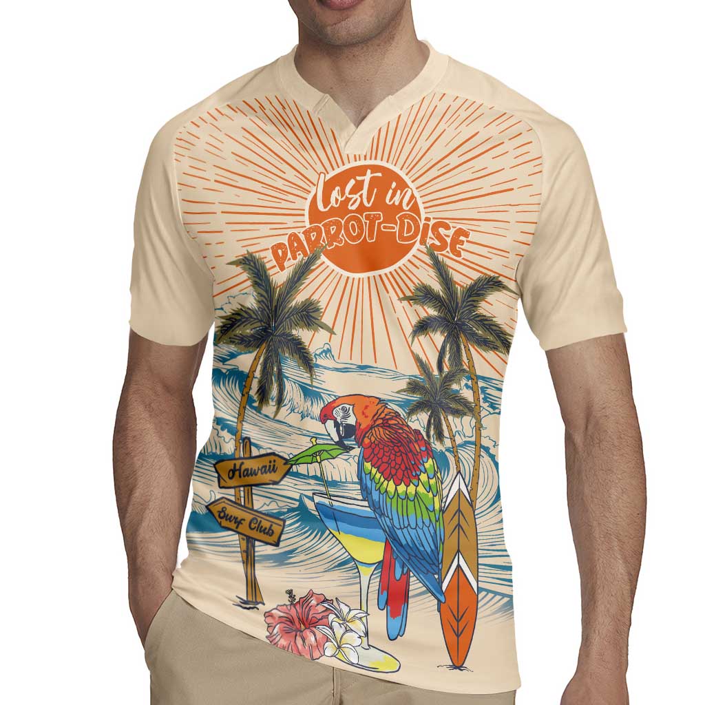 Personalized Christmas In July - Hawaii Retro Rugby Jersey Lost In Parrot-dise LT7 - Polynesian Pride