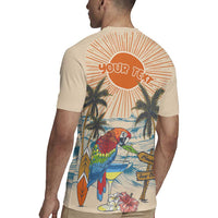 Personalized Christmas In July - Hawaii Retro Rugby Jersey Lost In Parrot-dise LT7 - Polynesian Pride