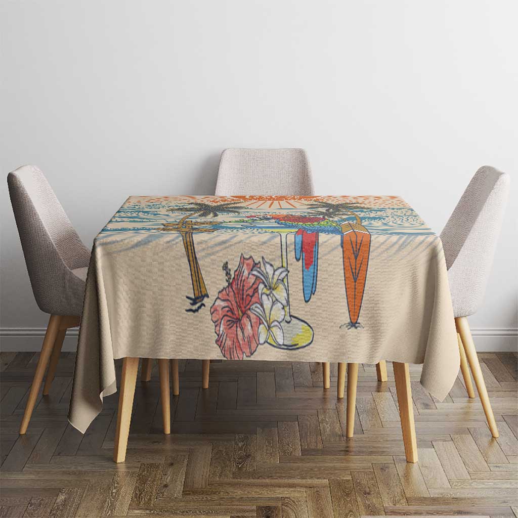 Christmas In July - Hawaii Retro Tablecloth Lost In Parrot-dise LT7 - Polynesian Pride