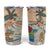 Personalized Christmas In July - Hawaii Retro Tumbler Cup Lost In Parrot-dise