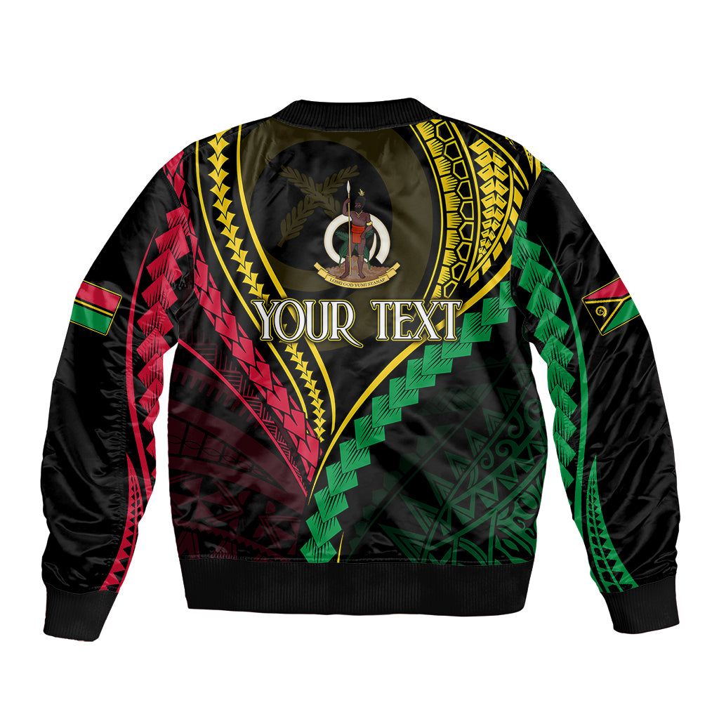 Personalised Vanuatu Bomber Jacket 43rd Hapi Indipendens Long LT7 - Polynesian Pride