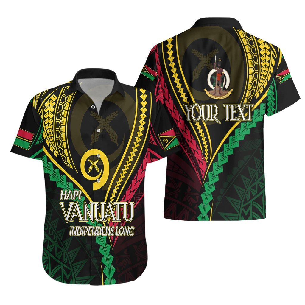 Personalised Vanuatu Hawaiian Shirt 44th Hapi Indipendens Long LT7 - Polynesian Pride