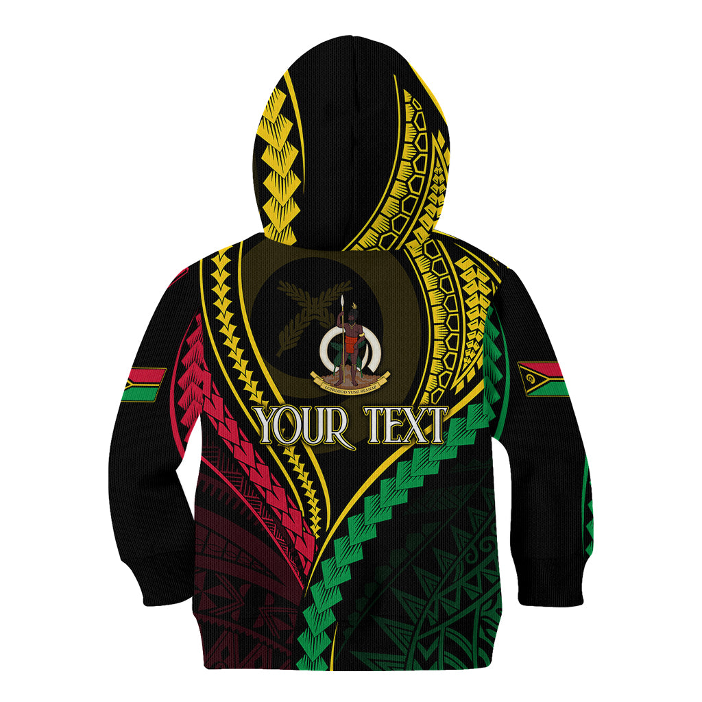 Personalised Vanuatu Kid Hoodie 43rd Hapi Indipendens Long LT7 - Polynesian Pride