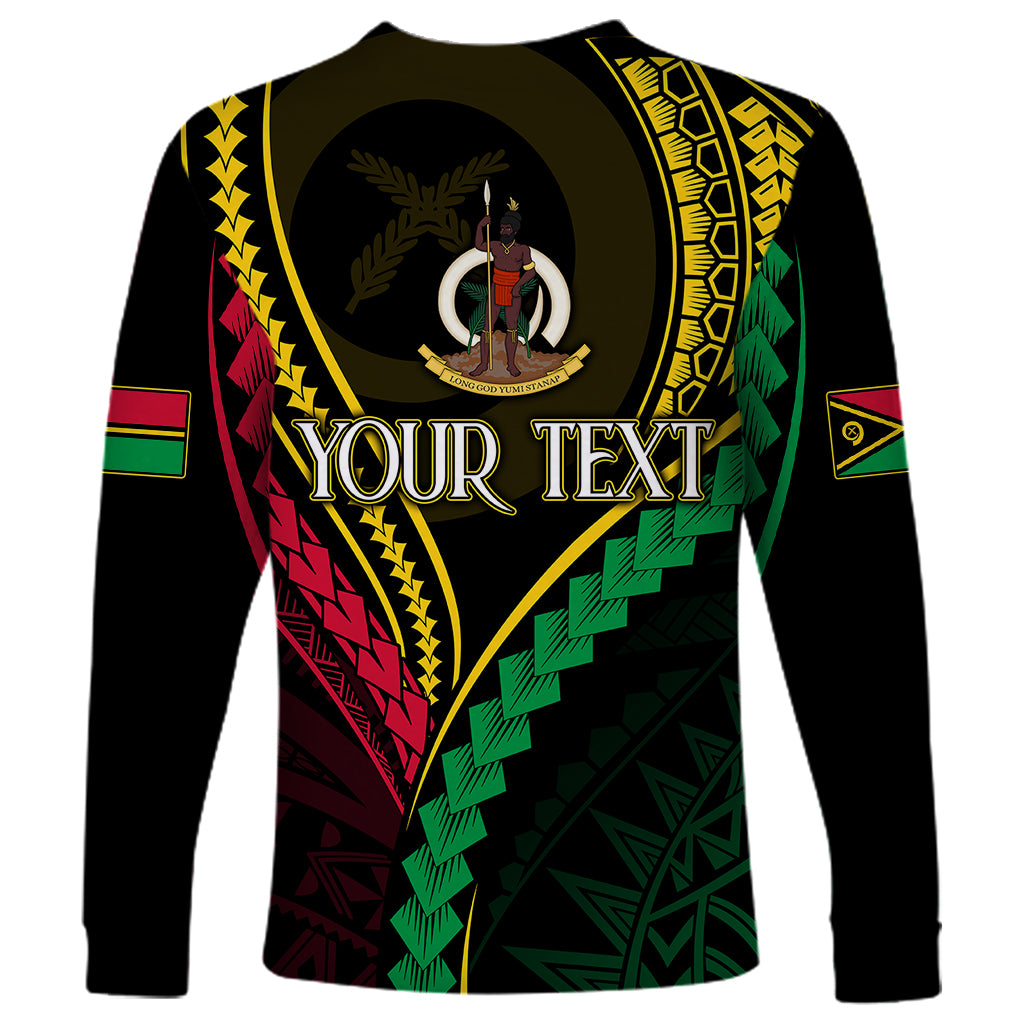 Personalised Vanuatu Long Sleeve Shirt 44th Hapi Indipendens Long LT7 - Polynesian Pride
