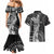 Fiji Rugby Personalised Bula Masi Couples Matching Mermaid Dress and Hawaiian Shirt Fish Tail Kaivity Cibi - Black