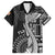 Fiji Rugby Personalised Bula Masi Family Matching Off Shoulder Maxi Dress and Hawaiian Shirt Fish Tail Kaivity Cibi - Black