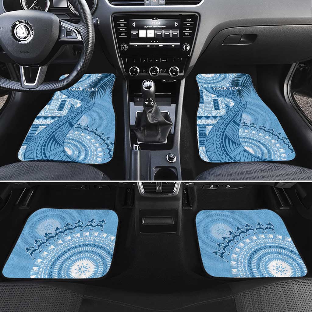 Fiji Rugby Bula Masi Car Mats Fish Tail Kaivity Cibi - Turquoise