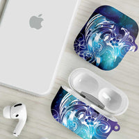 Aloha Hawaii Turtle AirPods Case Teal Purple Ribbon - Polynesian Pride