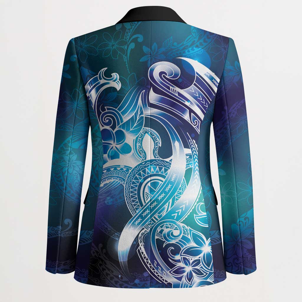 Aloha Hawaii Turtle Blazer Teal Purple Ribbon LT7 - Polynesian Pride
