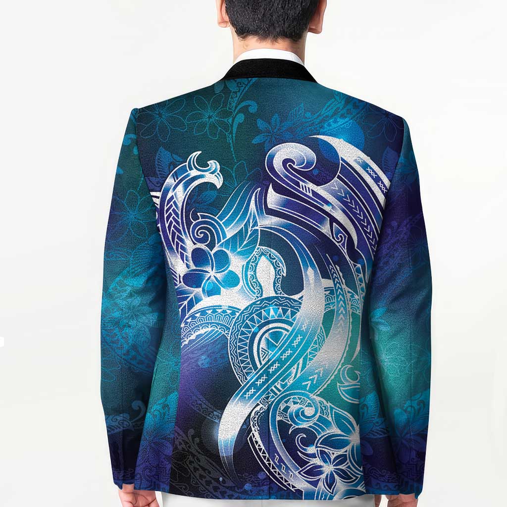 Aloha Hawaii Turtle Blazer Teal Purple Ribbon LT7 - Polynesian Pride