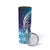 Aloha Hawaii Turtle Skinny Tumbler Teal Purple Ribbon - Polynesian Pride