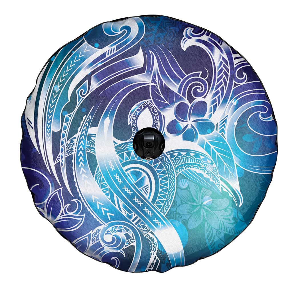 Aloha Hawaii Turtle Spare Tire Cover Teal Purple Ribbon - Polynesian Pride