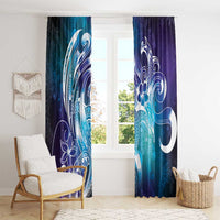 Aloha Hawaii Turtle Window Curtain Teal Purple Ribbon LT7 - Polynesian Pride