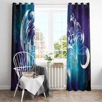 Aloha Hawaii Turtle Window Curtain Teal Purple Ribbon LT7 - Polynesian Pride