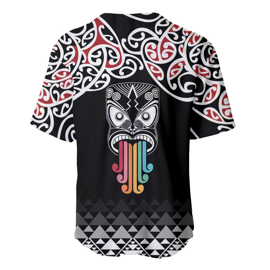 Kia Kaha Te Reo Maori Baseball Jersey 50 Years Mo Ake Tonu Te Reo - Polynesian Pride