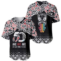 Kia Kaha Te Reo Maori Baseball Jersey 50 Years Mo Ake Tonu Te Reo - Polynesian Pride