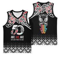Kia Kaha Te Reo Maori Basketball Jersey 50 Years Mo Ake Tonu Te Reo - Polynesian Pride