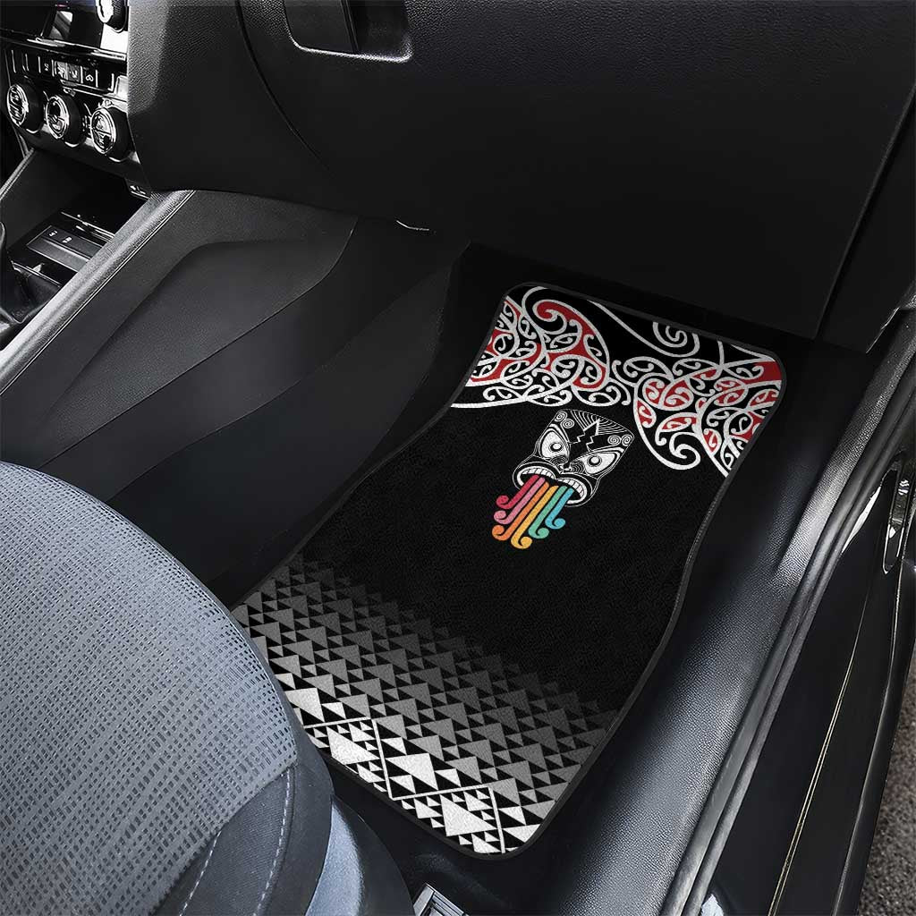 Kia Kaha Te Reo Maori Car Mats 50 Years Mo Ake Tonu Te Reo LT7 - Polynesian Pride