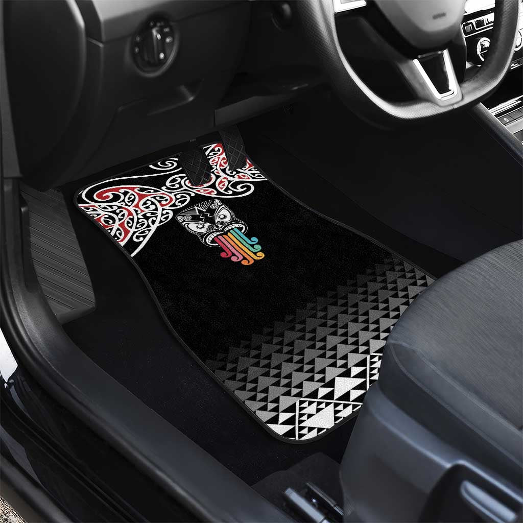 Kia Kaha Te Reo Maori Car Mats 50 Years Mo Ake Tonu Te Reo LT7 - Polynesian Pride