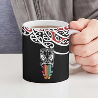 Kia Kaha Te Reo Maori Ceramic Mug 50 Years Mo Ake Tonu Te Reo - Polynesian Pride