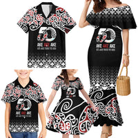 Kia Kaha Te Reo Maori Family Matching Mermaid Dress and Hawaiian Shirt 50 Years Mo Ake Tonu Te Reo - Polynesian Pride