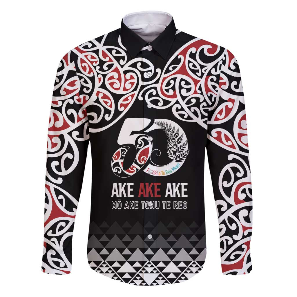 Kia Kaha Te Reo Maori Family Matching Puletasi and Hawaiian Shirt 50 Years Mo Ake Tonu Te Reo - Polynesian Pride
