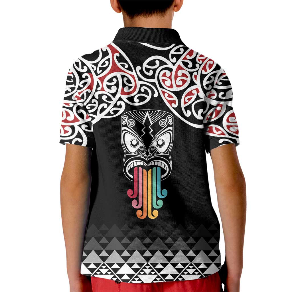 Kia Kaha Te Reo Maori Kid Polo Shirt 50 Years Mo Ake Tonu Te Reo - Polynesian Pride