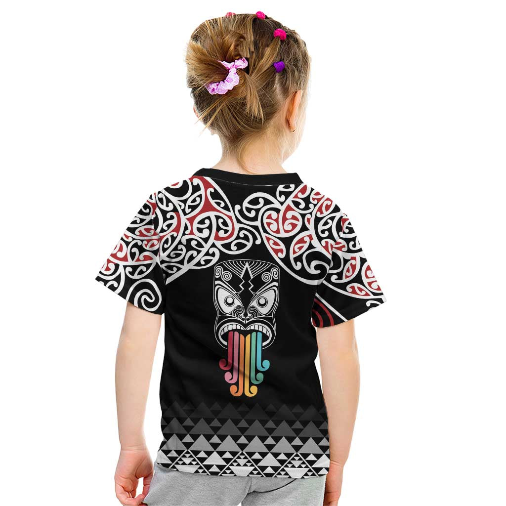 Kia Kaha Te Reo Maori Kid T Shirt 50 Years Mo Ake Tonu Te Reo - Polynesian Pride