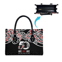 Kia Kaha Te Reo Maori Leather Bag 50 Years Mo Ake Tonu Te Reo - Polynesian Pride