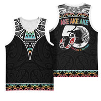 50 Years Kia Kaha Te Reo Maori Basketball Jersey Ake Ake Ake! - Polynesian Pride