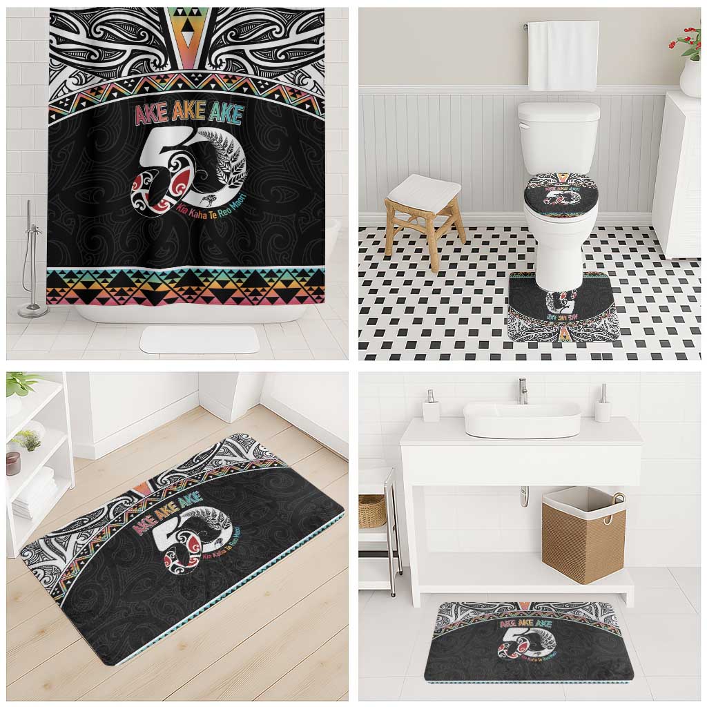 50 Years Kia Kaha Te Reo Maori Bathroom Set Ake Ake Ake! - Polynesian Pride