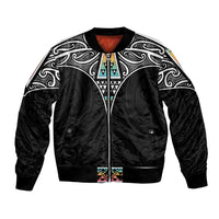 50 Years Kia Kaha Te Reo Maori Bomber Jacket Ake Ake Ake! - Polynesian Pride