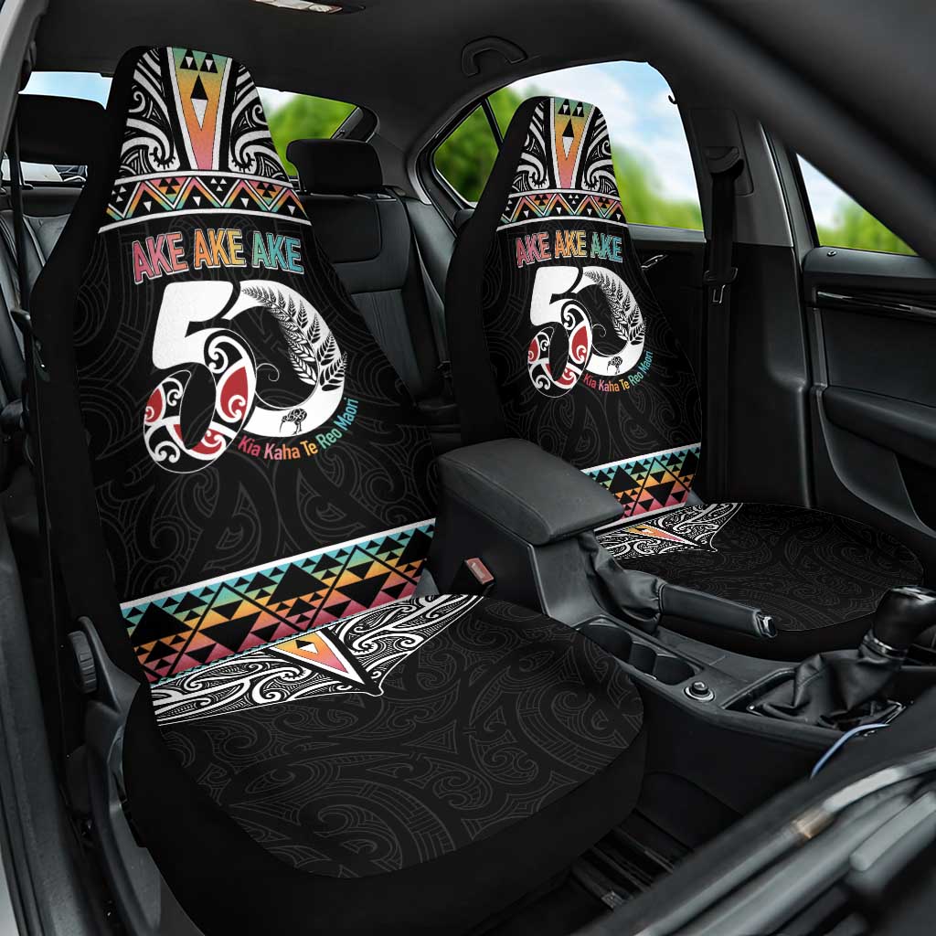 50 Years Kia Kaha Te Reo Maori Car Seat Cover Ake Ake Ake! - Polynesian Pride
