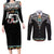 50 Years Kia Kaha Te Reo Maori Couples Matching Long Sleeve Bodycon Dress and Long Sleeve Button Shirt Ake Ake Ake! - Polynesian Pride