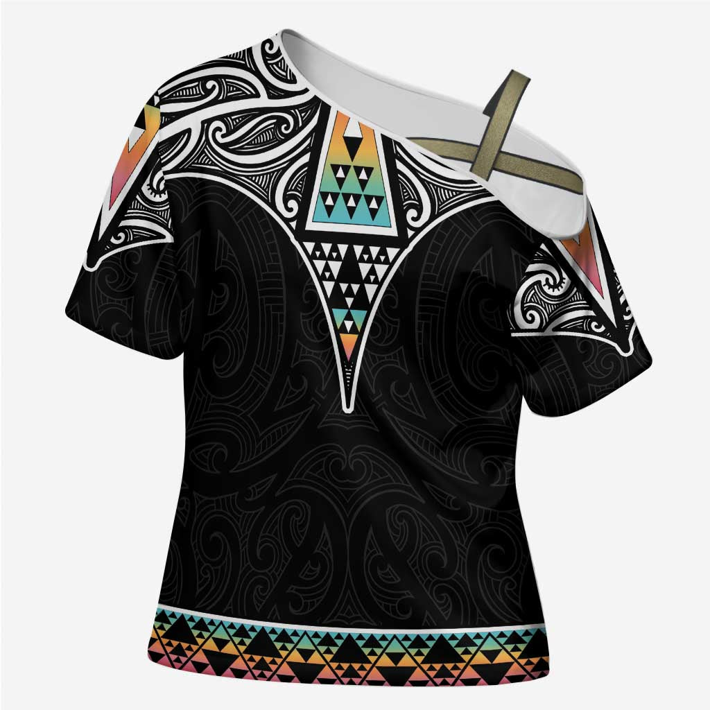 50 Years Kia Kaha Te Reo Maori Cross Shoulder Shirt Ake Ake Ake! - Polynesian Pride