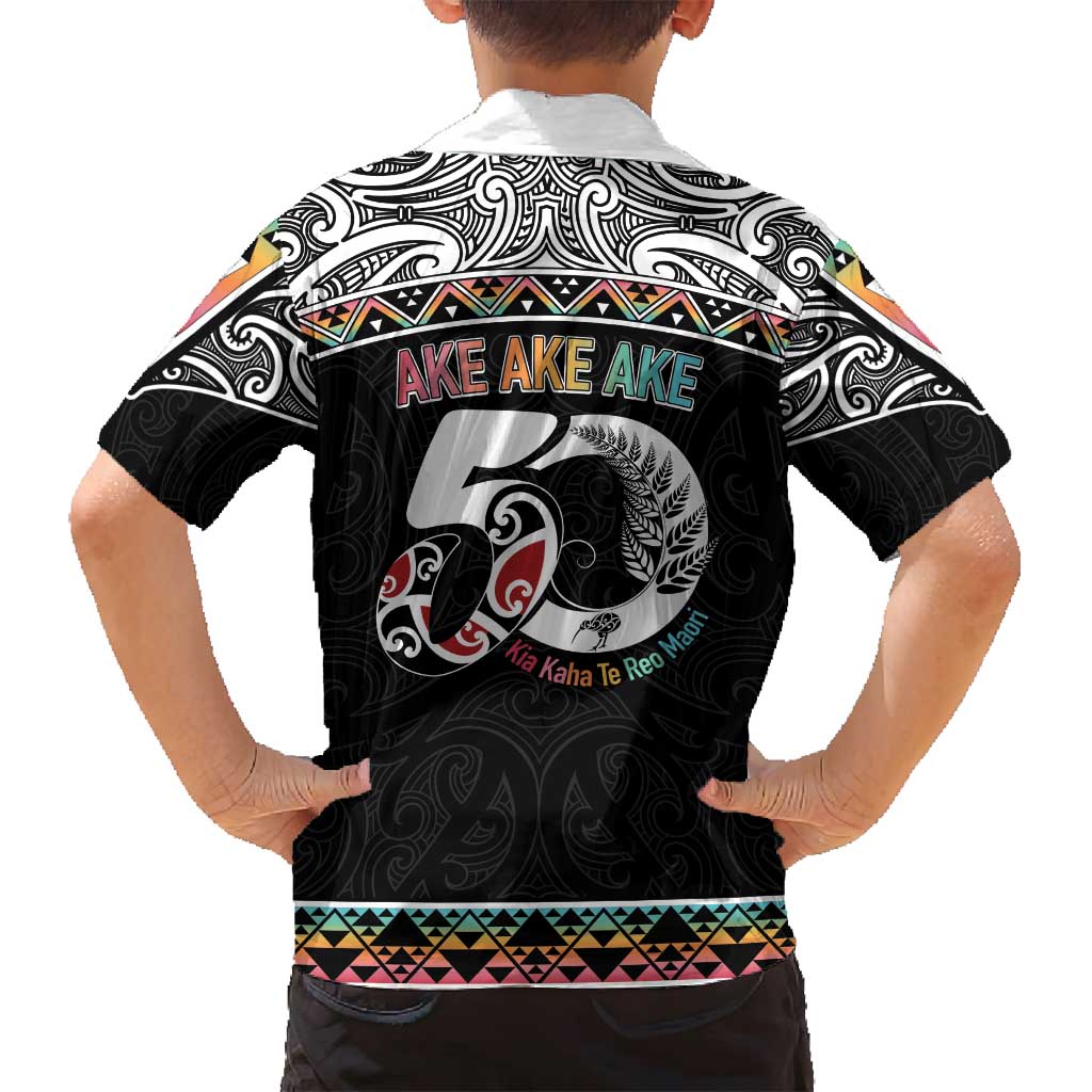 50 Years Kia Kaha Te Reo Maori Family Matching Puletasi and Hawaiian Shirt Ake Ake Ake! - Polynesian Pride