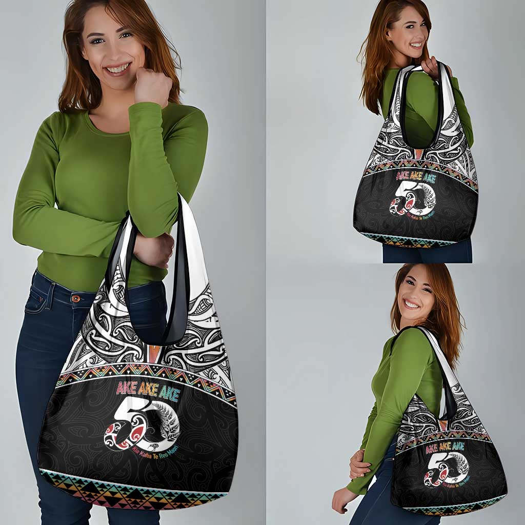50 Years Kia Kaha Te Reo Maori Grocery Bag Ake Ake Ake! - Polynesian Pride