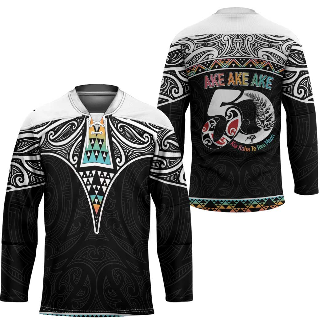 50 Years Kia Kaha Te Reo Maori Hockey Jersey Ake Ake Ake! - Polynesian Pride