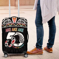 50 Years Kia Kaha Te Reo Maori Luggage Cover Ake Ake Ake! LT7 White - Polynesian Pride